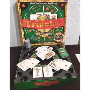 Vtg Tripoley Special Edition Game Complete Rotating Turntable Cadaco 2000